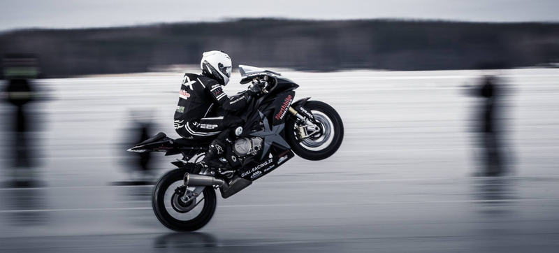 Illustration for article titled The Fastest Wheelie On Ice Requires Stone Cold Nerves
